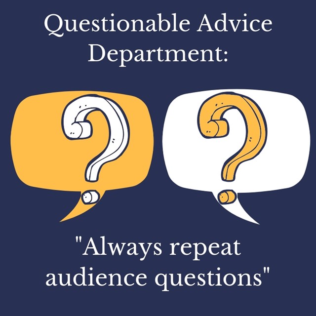presentation question advice