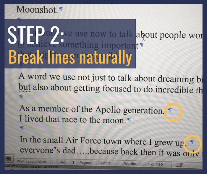 How To Format A Speech Text Buckley School Of Public Speaking