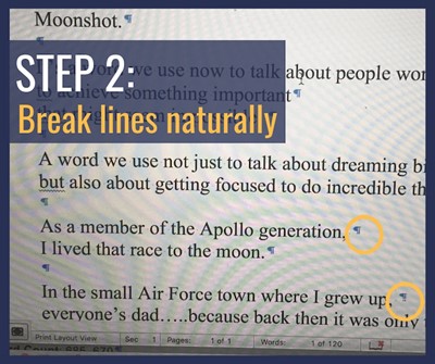 How To Format A Speech Text Buckley School Of Public Speaking